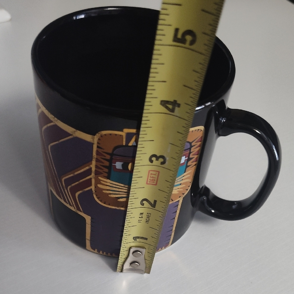 Laurel Burch Purple and Gold Cat Mug - Picture 5 of 6